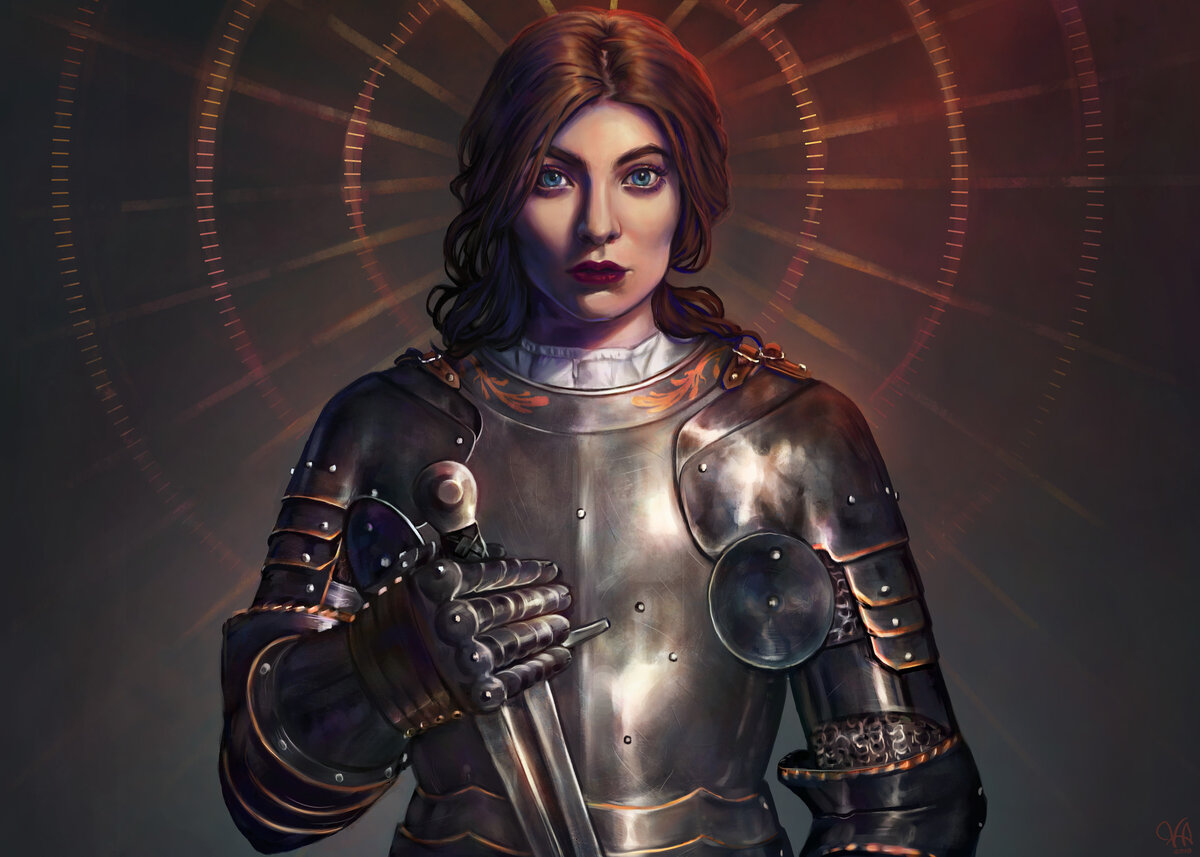 Жанна д’Арк — военачальница / © Venus Artuso / birthofvns.artstation.com