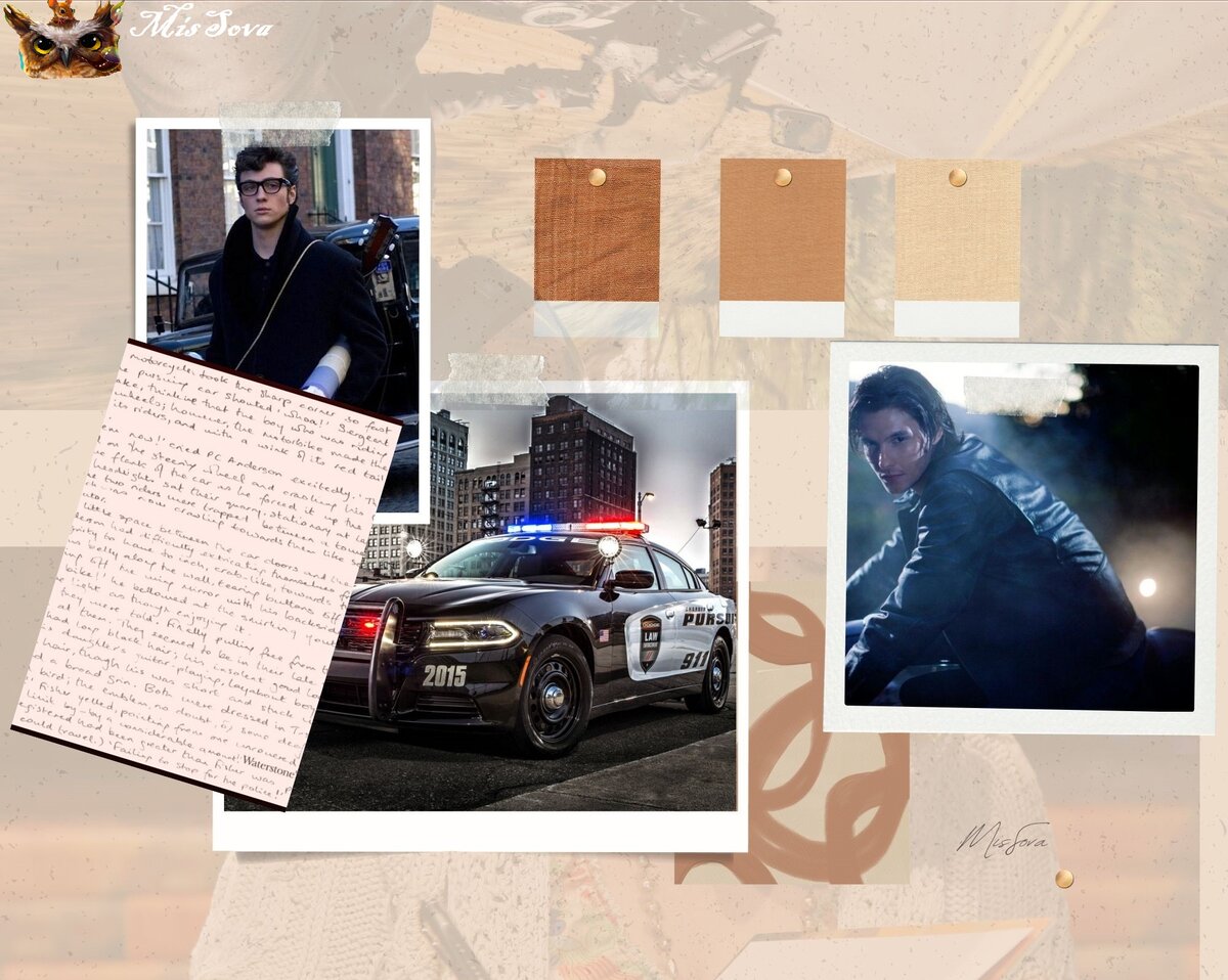 Открытка, полицейские, два Мародера. Фанкаст общий, коллаж - авторский