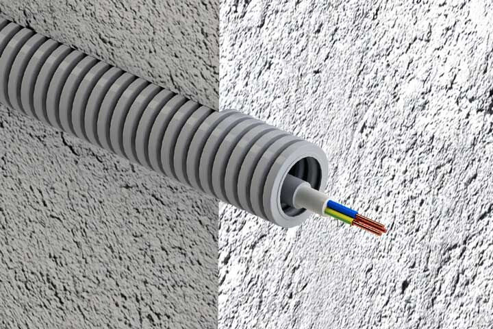 Какая труба подойдёт для прокладки кабеля 