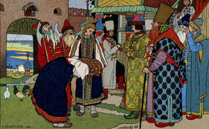 «Василиса Прекрасная и царь» Иван Билибин