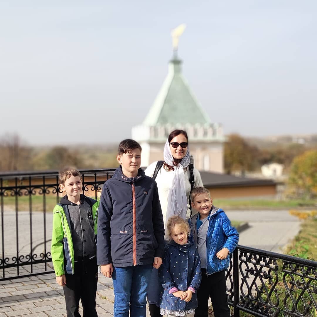 Я со своими детьми в Оптиной Пустыни