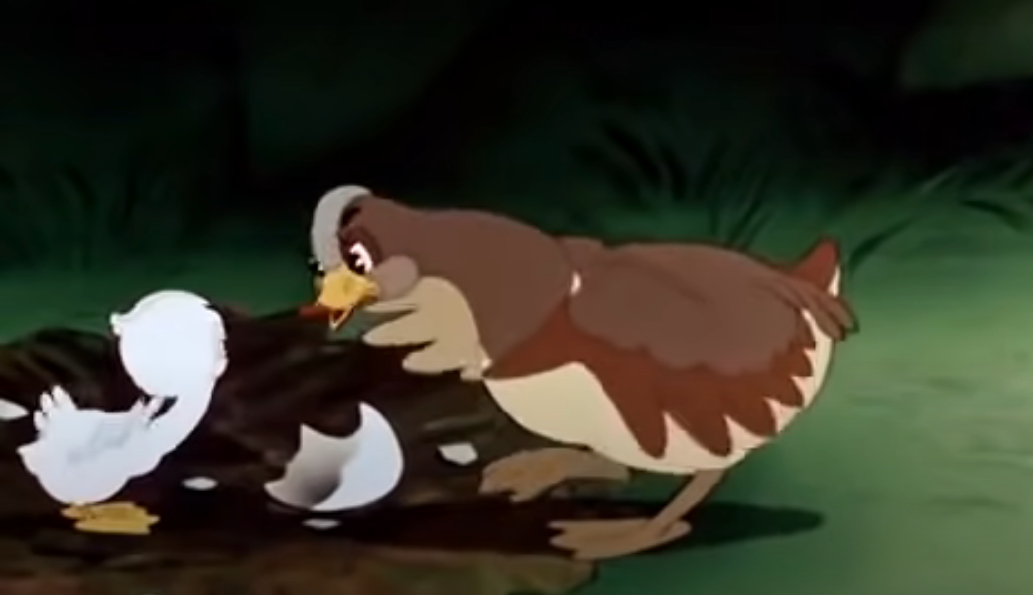 Кадр из мультфильма "Гадкий утенок", Союзмультфильм,  режиссер В. Дегтярев, 1956 г. 