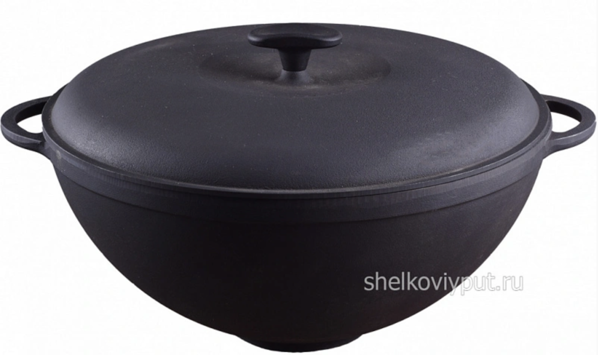 Казан чугунный 5,5 л с чугунной крышкой