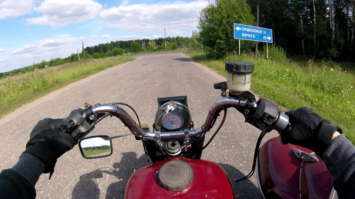 После длительной сборки мотоцикла, наконец то сделал первый выезд! 😁