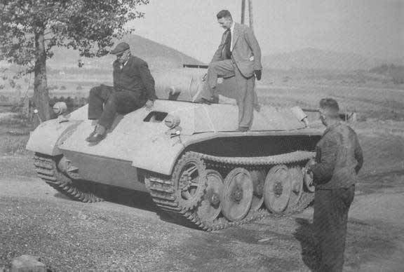 Один из прототипов лёгкого танка "Леопард"