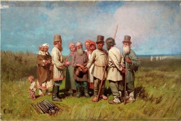  Пётр Суходольский "Крестьяне в поле" 1882