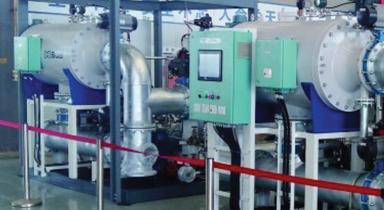 Сдвоенная система очистки балластных вод Blue Ocean Shield вид сбоку.