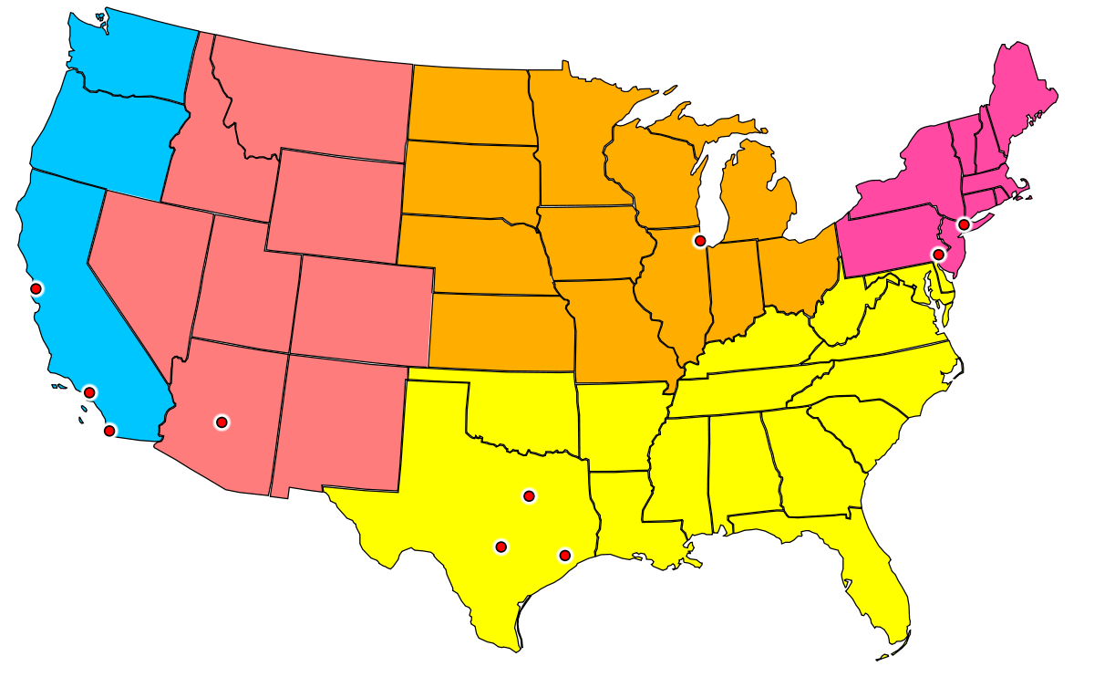 Крупные города юга сша. Карта Штатов США И административное деление. 50 Штатов США на карте. Юг США штаты. Соединенные штаты Америки административно территориальное деление.