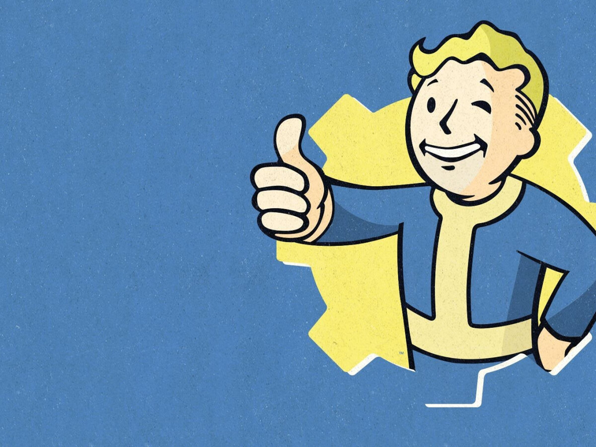 Интересный факт: Vault Boy показывает не "одобряющий жест", а расстояние до взрыва ядерной бомбы определяющее заденет его или ему неочем волноваться.