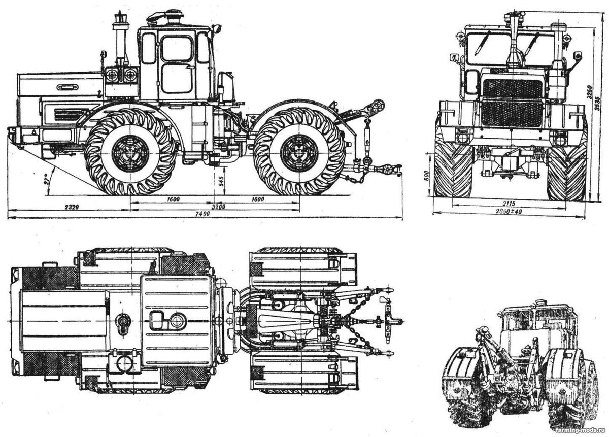 Схема трактора