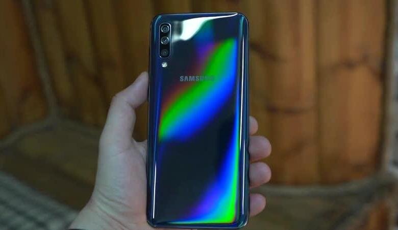 Перелив задней 3D панели Samsung Galaxy A50. Взято со свободных источников.