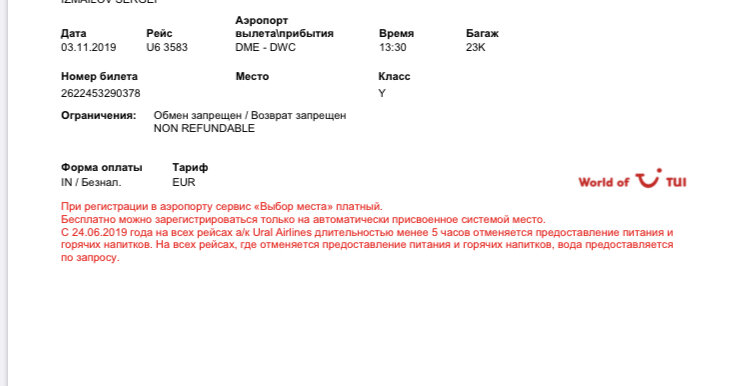 Мой электронный билет-квитанция.