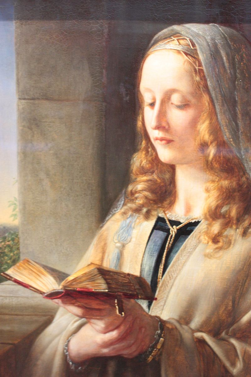 Maiden Meditation, by Charles West Cope. 1847 Источник: википедия