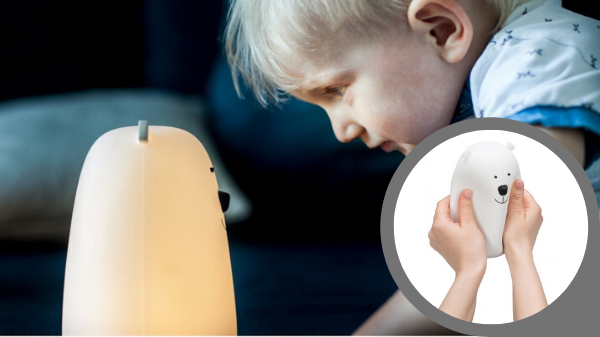 Силиконовый мягкий ночник МИШКА 