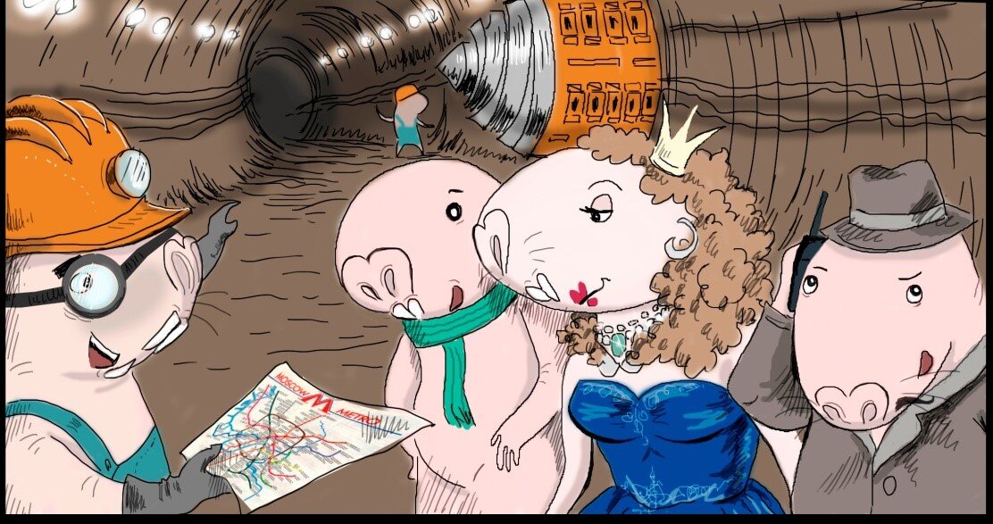 Комикс с голым землекопом