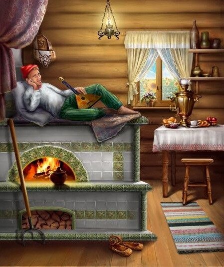 Современная Русская печь 