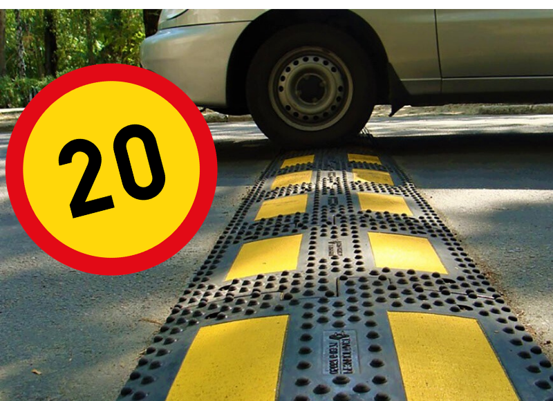 Переезжаем правильно лежачий полицейский...