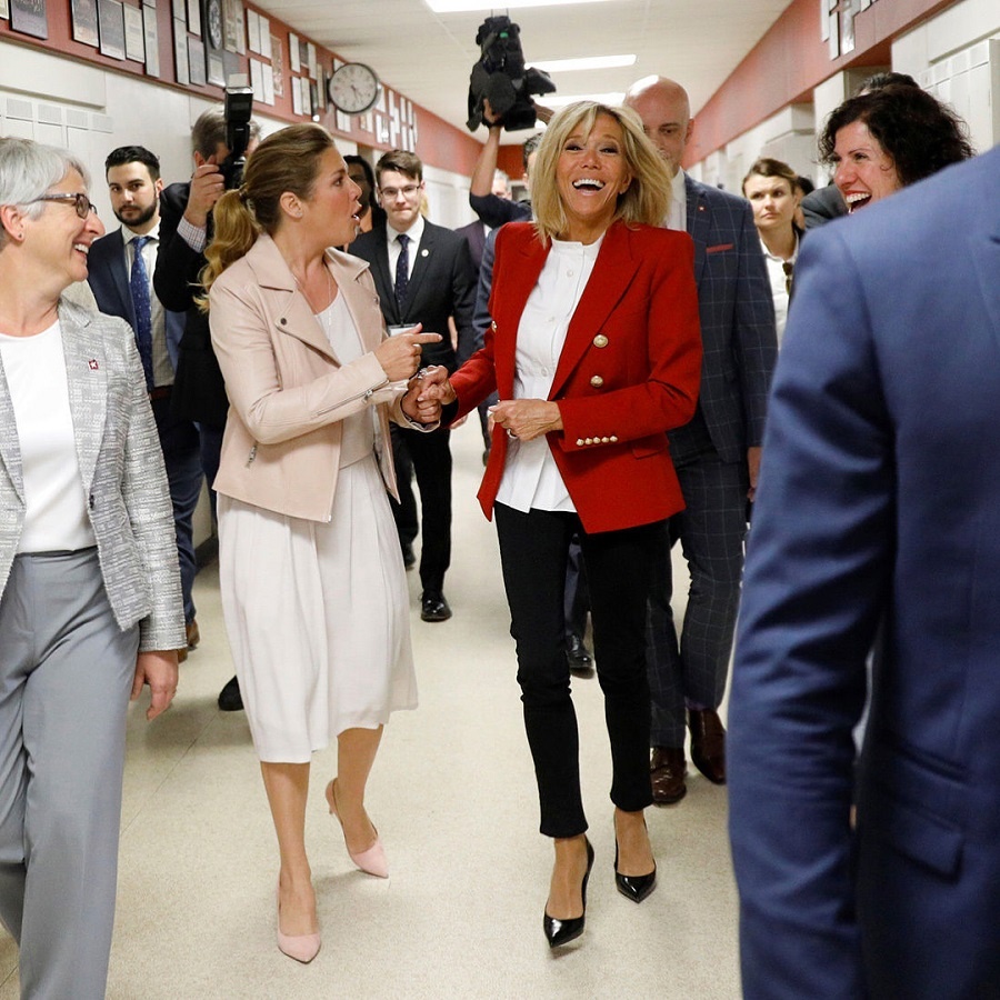 Брижит Макрон, 2018