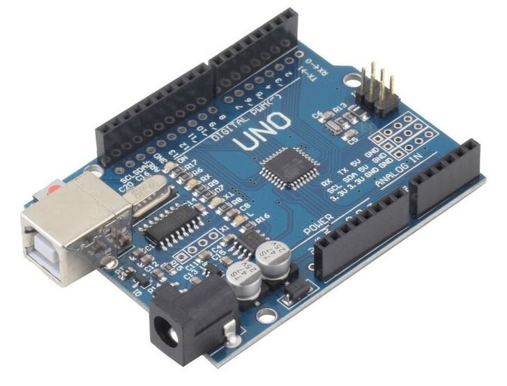 Плата ARDUINO - серия UNO (*Китайский клон, практически не отличается от оригинала, но стоит в разы дешевле!)