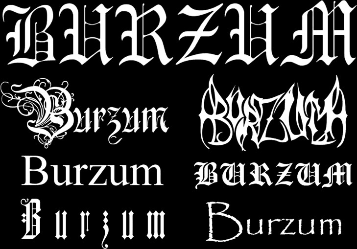 За всё время своего существования Burzum неоднократно меня логотип