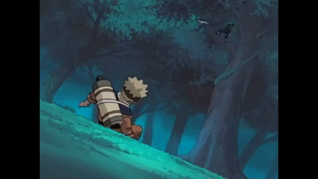 Ирука спасает Наруто