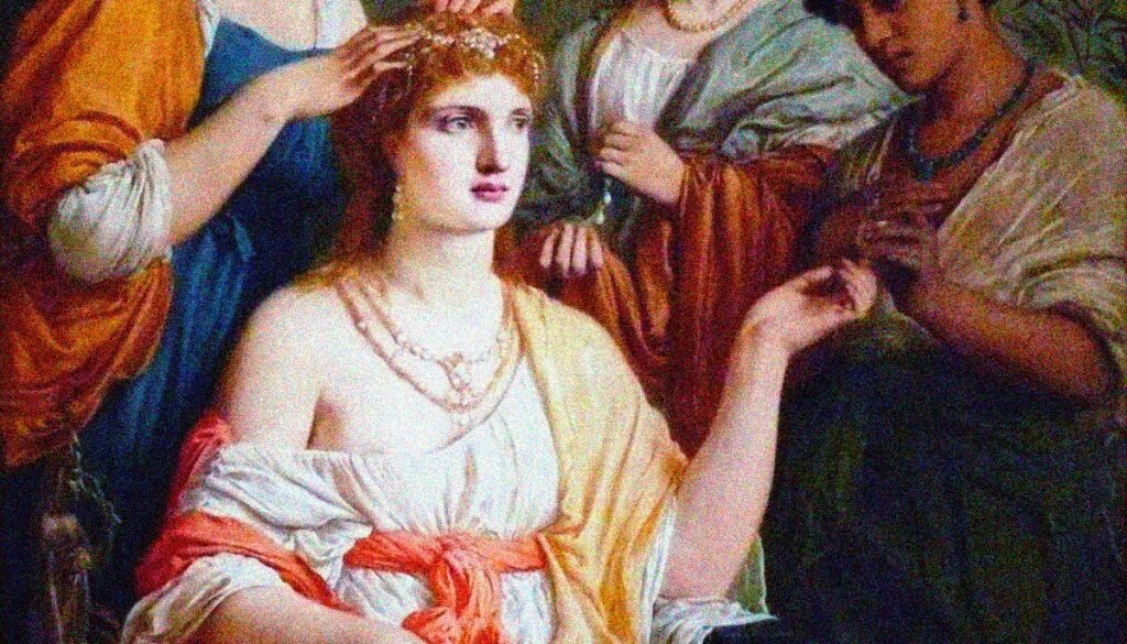 Римская красавица.Фреска