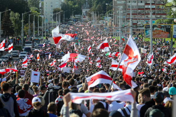 Протесты против фальсификации на выборах президента Республики Беларусь