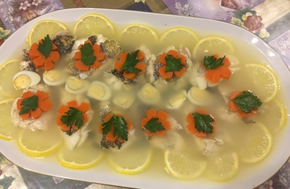 Заливное из судака пошаговый рецепт с желатином вкусный рецепт с фото