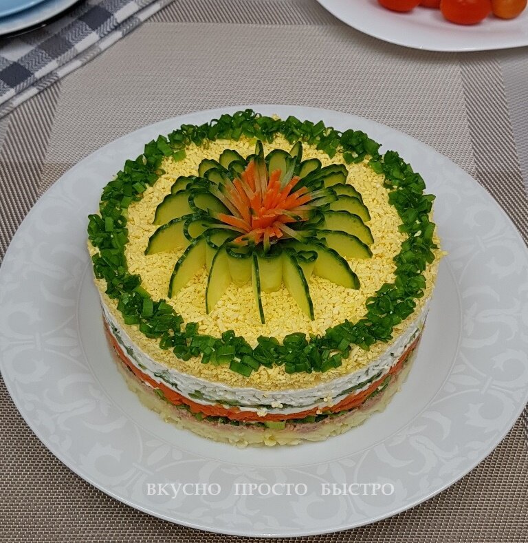 Салат Нежность - рецепт на канале Вкусно Просто Быстро