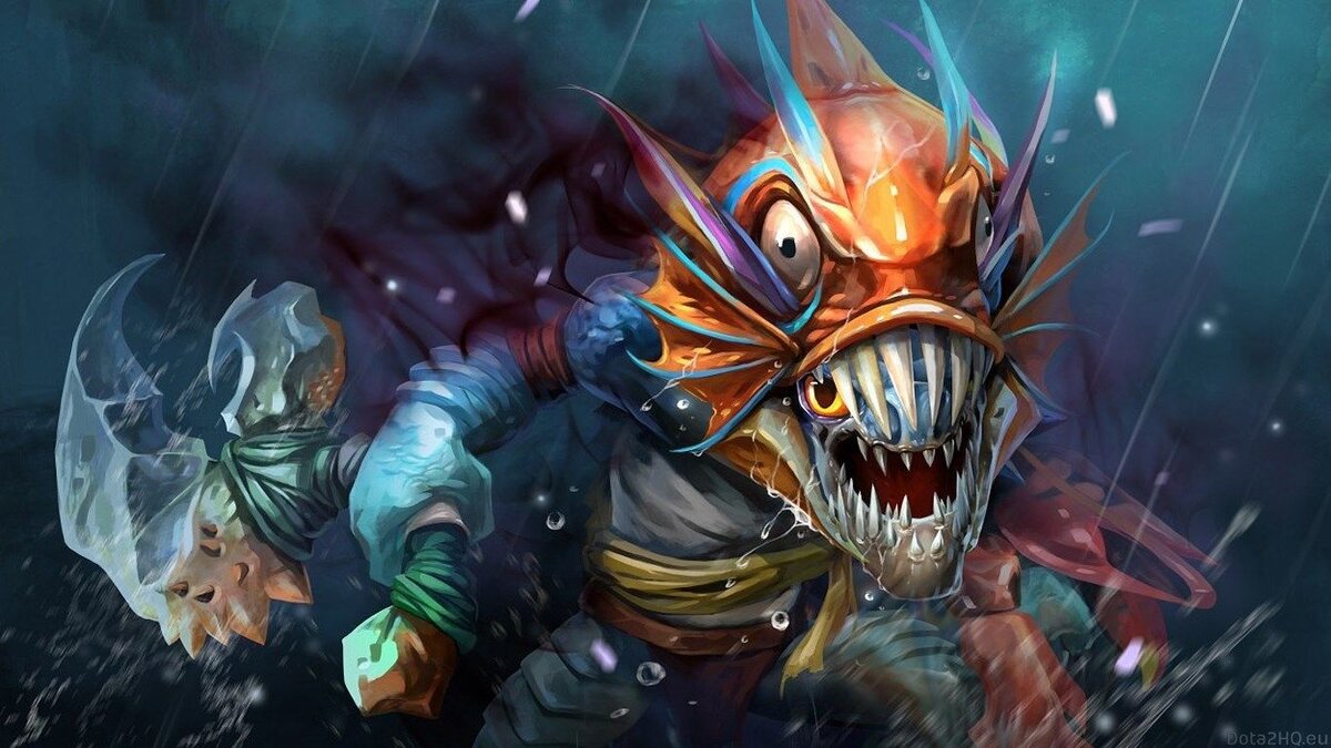 Slark — это универсальный герой с ближним типом атаки, основной характеристикой которого является ловкость. Первая способность, Dark Pact, после небольшой задержки Slark жертвует здоровьем, что снимает с него большинство отрицательных эффектов и наносит урон всем врагам поблизости. Сам Slark получает 50% нанесенного этой способностью урона. Второй способностью, Pounce, Slark прыгает вперед, хватаясь за первого героя, попавшегося ему на пути.