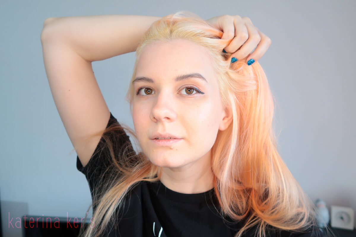 осветление корней краской Palette E20