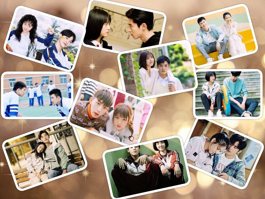 Коллаж из фото персонажей сериалов