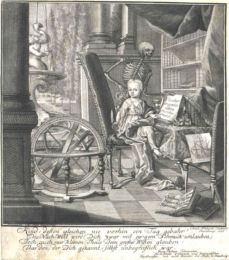 гравюра с портрета, нарисованного матерью ребенка