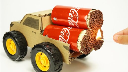 How To Make Car From Cardboard 10000 Matches vs Car