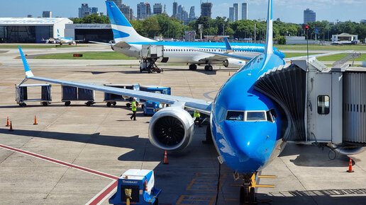 Boeing 737 MAX 8 а/к Aerolineas Argentinas, рейс Буэнос-Айрес - Ушуая