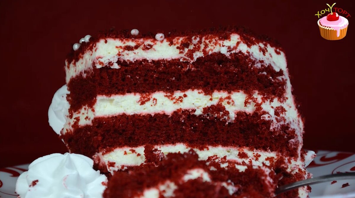Торт «Красный бархат» с малиновой начинкой – пошаговый рецепт приготовления с фото