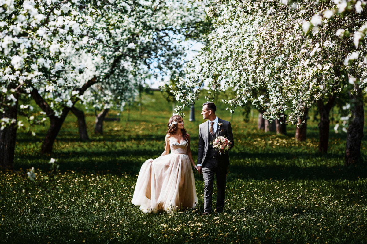 свадьба весной