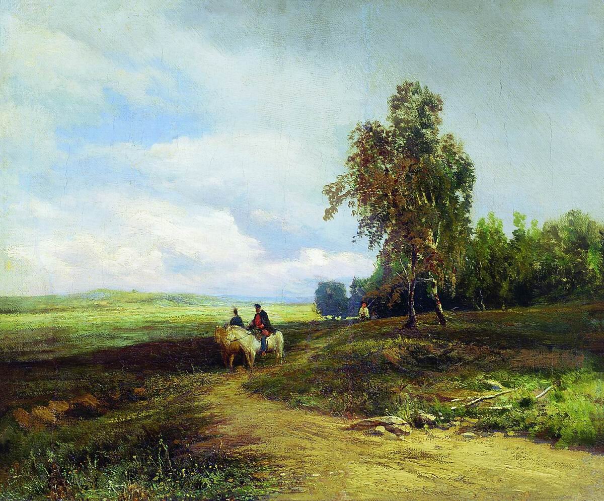"Пейзаж с облаками", Ф.А. Васильев. Ивановское объединение художественных музеев.