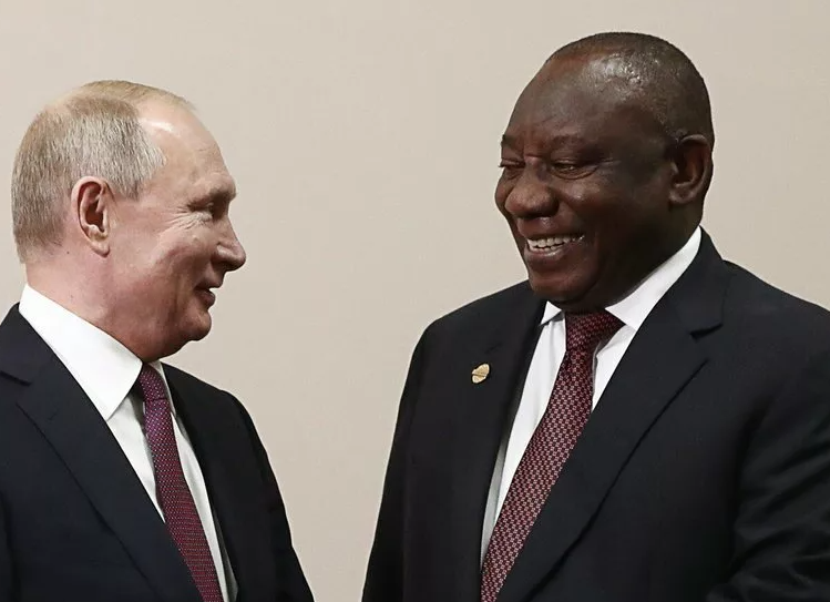 Рамафоса и Путин