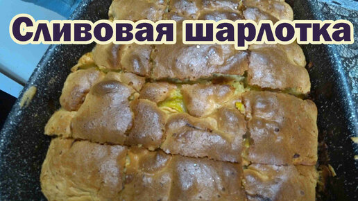 Рецепт сливовой шарлотки