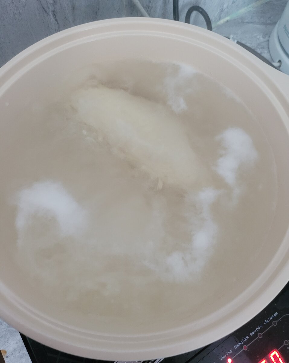 Отваривани грудку снимаем шум.