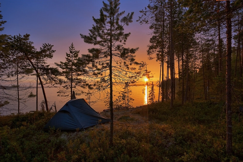 Красивые походные фото на закате