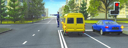 Все мы знаем о народной "любви" к вопросам с регулировщиком. Еще один вопрос на эту тему