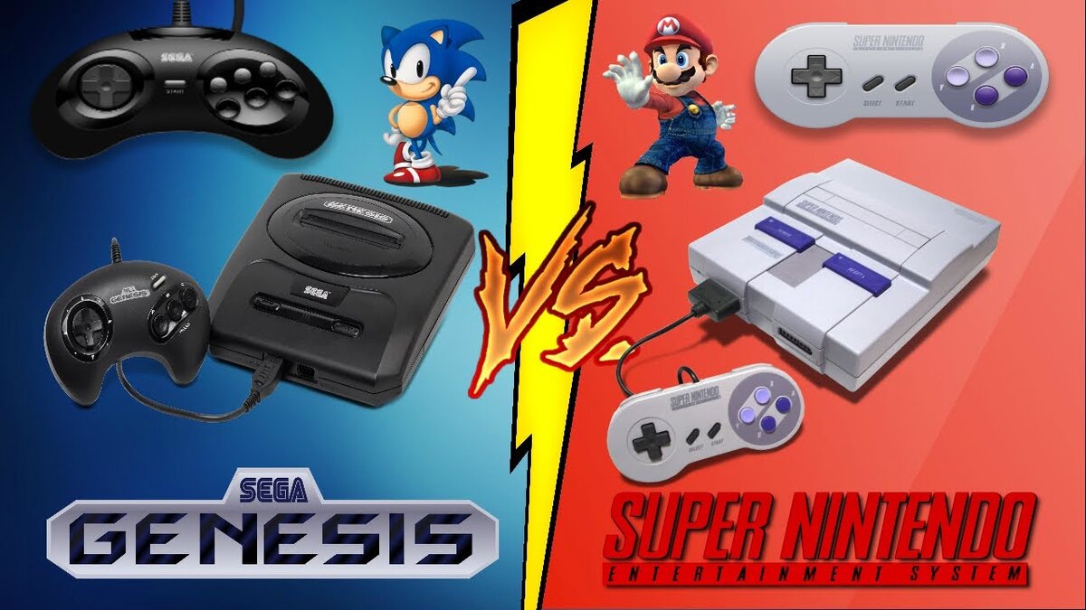 Genesis и Super NES. Источник фото: https://i.ytimg.com