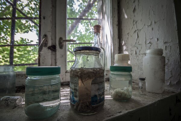 Заброшенная научная лаборатория в Чернобыле у атомной станции