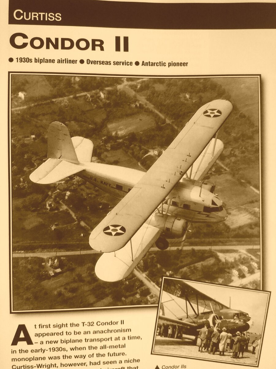 Condor II фирмы Curtiss; фото статьи взяты из открытых источников