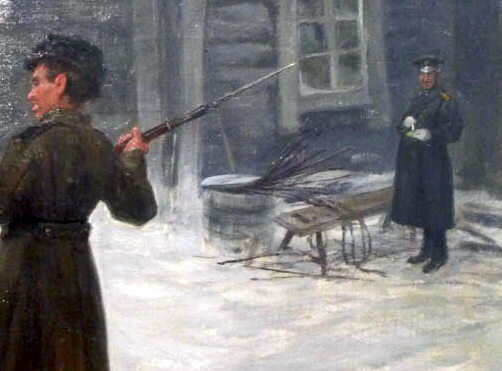 На картине хорошо видны розги