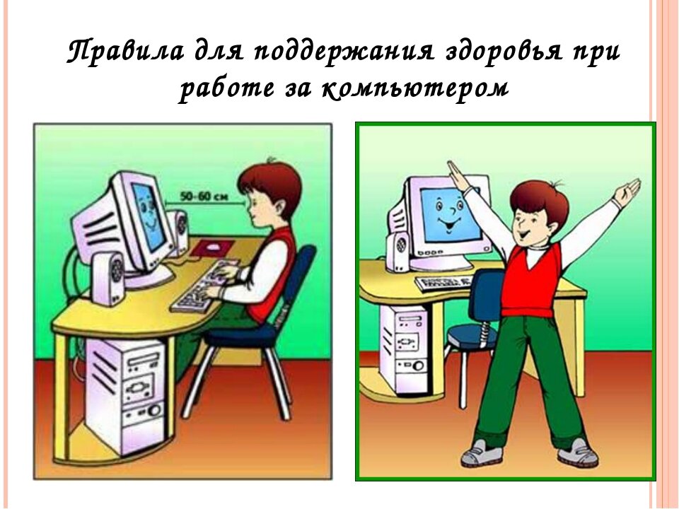 Как не навредить себе при работе за компьютером 5 класс презентация