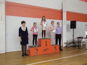 Маша Соломенная на третьей ступени пьедестала почета