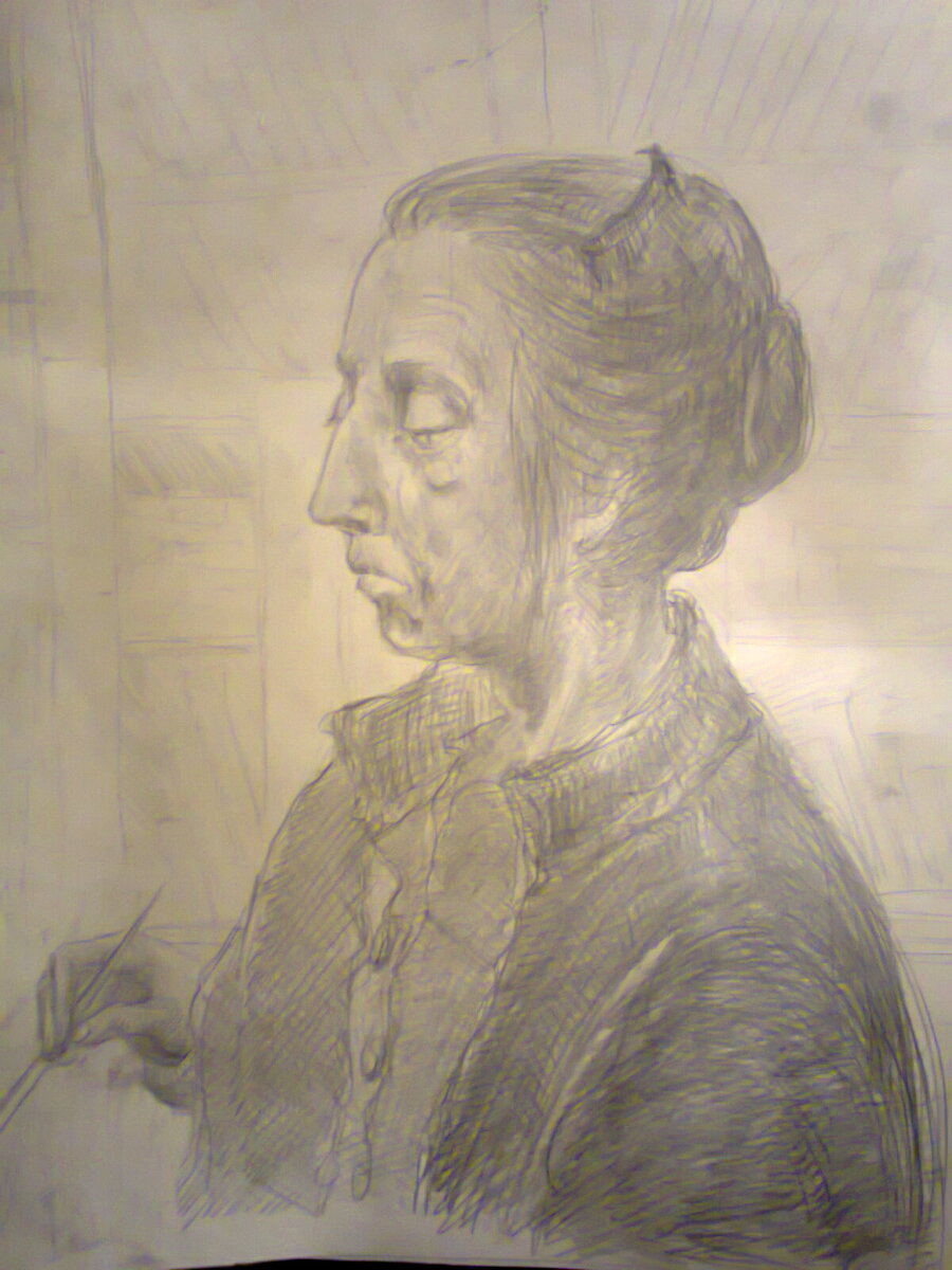 Мама рисует